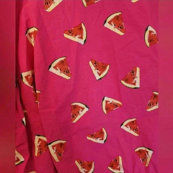 COLOR ME COURTNEY Watermelon Puff Sleeve Wrap Top [Fruitcore] small - Picture 10 of 12